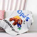 Kuscheldecke Opa's Schnarchecke mit Faultier